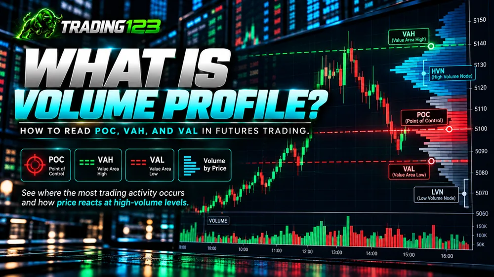 What is Volume Profile? How to read POC, VAH and VAL in futures trading — volume by price, high and low volume nodes